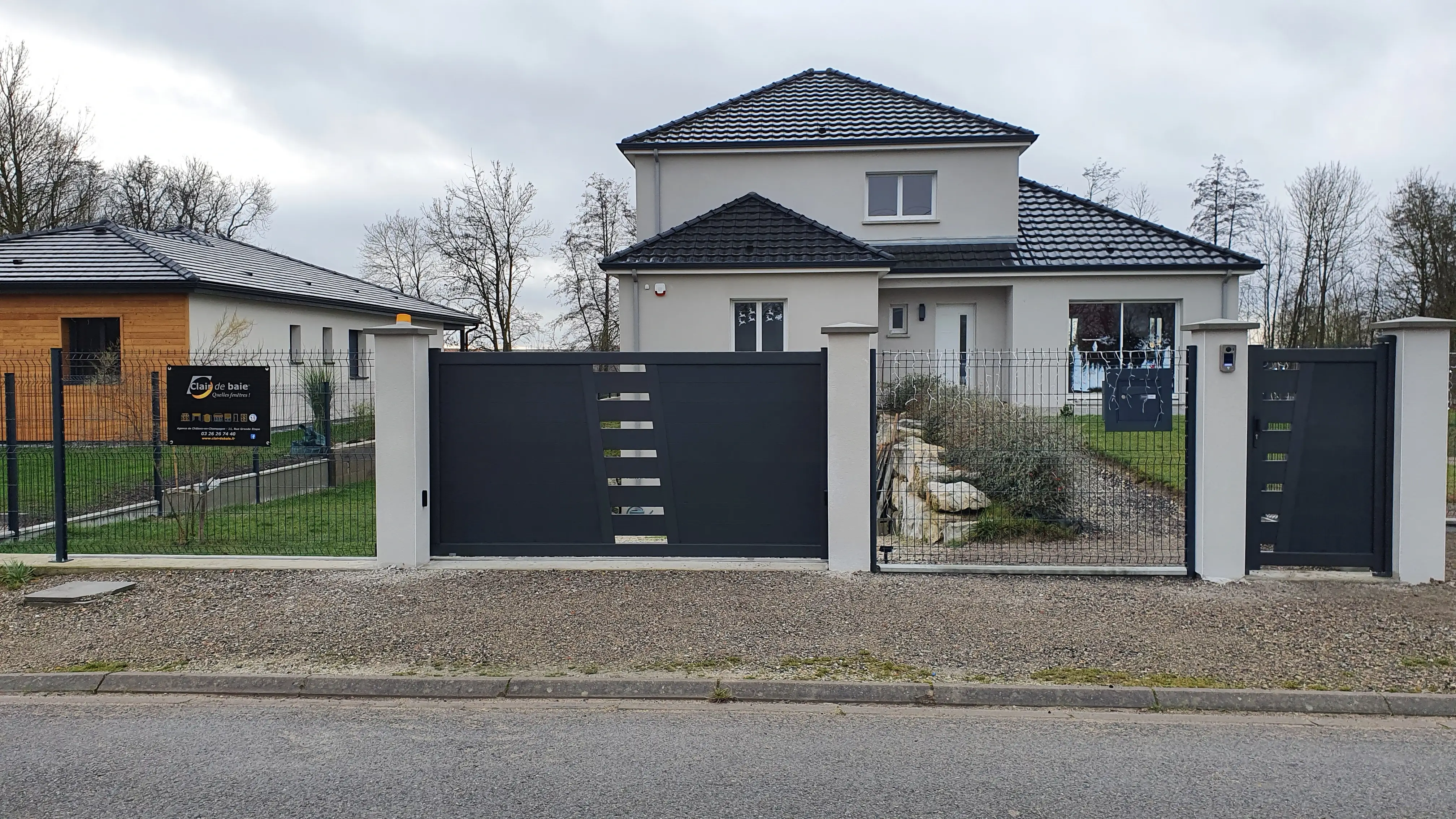 Installation Pergola Bioclimatique Anthracite